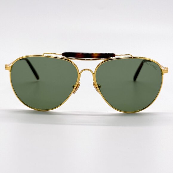 NEW TOM FORD RAPHAEL-02 TF995 30N MEN SUNGLASSES FT0995/S GOLD/GREEN - Picture 2 of 9